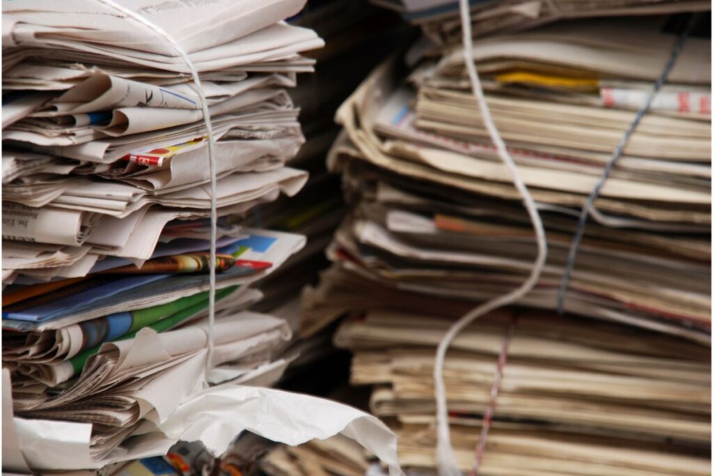 Stacks of Recycled Paper